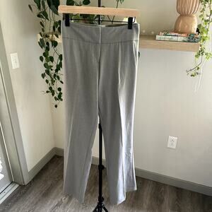 Kenneth Cole New Amanda Pants 12  Heather Gray Low Rise Work Career NWT